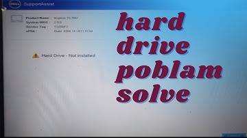 dell laptop ar hard drive not installed fix ?