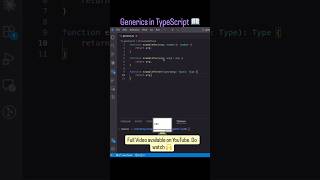 Generics in TypeScript #coding #typescript #frontendcourse #javascript #programming