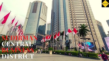 Sudirman Central Business District (SCBD) Jakarta. Walking