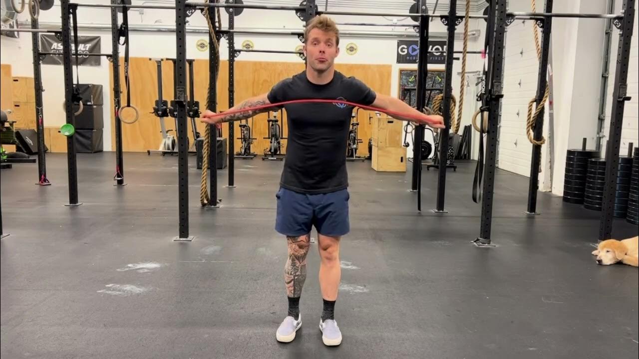 Band Pull Apart Shoulder & rotator cuff warm up Mobility and