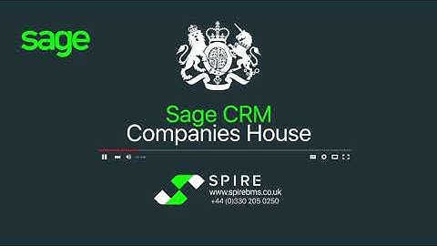 Companies House and Sage CRM