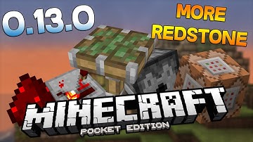 MORE REDSTONE MOD for MCPE 0.13.0! - REPEATERS, COMMAND BLOCKS, DISPENSERS (POCKET EDITION)
