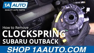 How to Remove Clockspring 10-14 Subaru Outback