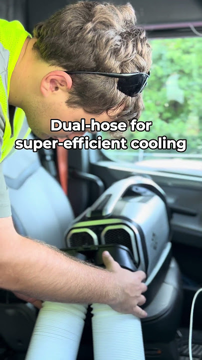 🚛No installation! no gas fill! It's so easy to set up the Mark 2 portable A/C in your #semi-truck