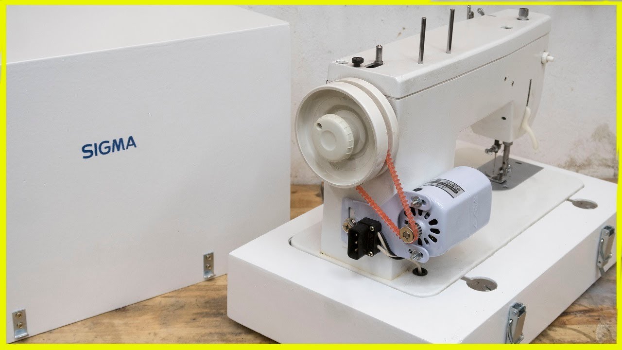 Como instalar un motor a una maquina de coser de pedal