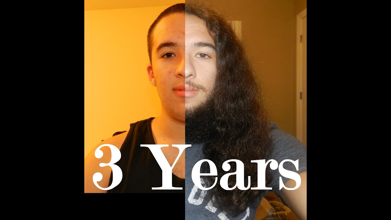 Three Years Hair Growth Time Lapse - YouTube