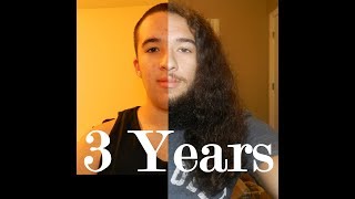 Three Years Hair Growth Time Lapse