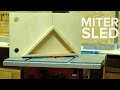 📌How to make a miter sled for table saw