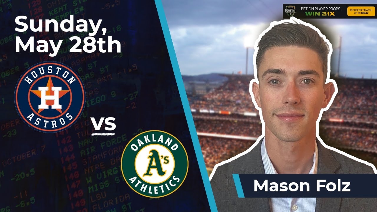 Astros vs. Athletics Prediction, 5/28/23: MLB Free Betting Pick From Mason Folz - YouTube