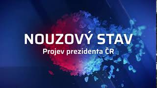 Nouzový stav: projev prezidenta ČR – znělka CNN Prima News