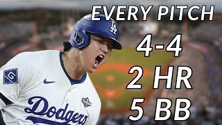 Every Pitch of Shohei Ohtani’s Historic Game 3 of the World Series Performance - 4-4, 2 HR, 5 BB