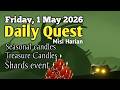 Sky Daily Quest today Golden Wasteland 1 may 2026 