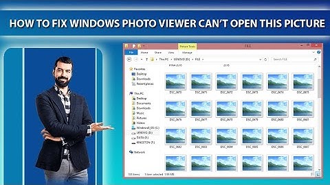 Fix Windows Photo Viewer can