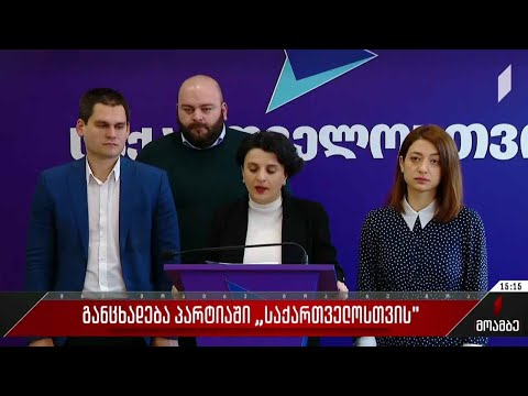 განცხადება პარტიაში „საქართველოსთვის“