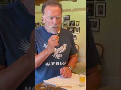 Arnold Schwarzenegger Combines Tequila With A Cigar! Arnold Cigars Tequila Shorts