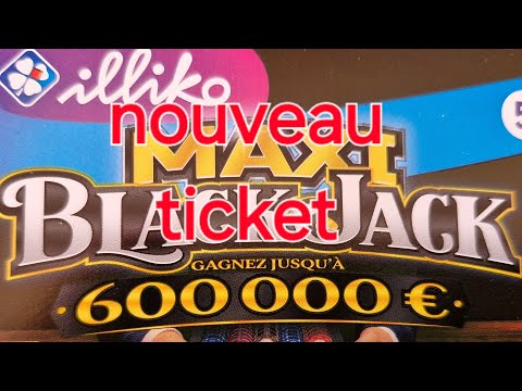 nouveau ticket maxi blackjack 🤞#grattage #fdj #jeu 😙😉😘🤑