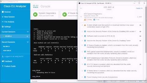 Cisco CLI Analyzer Demo