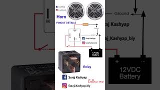Horn Relay Wiring 🔊 | 4 Pin Relay Full Explain हिंदी में #BareillyRajMotors #Suraj_kashyap_bly