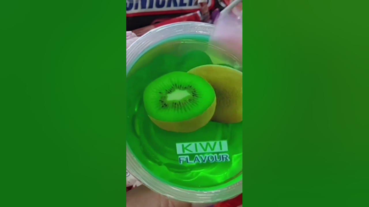 KIWI 🥝fruit Jelly snack #delicious #food #fruit #kiwi