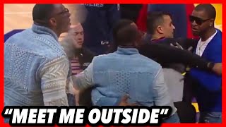 Shannon Sharpe and Ja Morant's Dad have HEATED EXCHANGE at Lakers Vs Grizzlies Game!