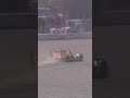 (DRIVER OK) In the gravel after BIG hit 😲