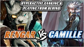 Playing From Behind & Hyperactive Ganking  - How To Jungle in Season 9 (Camille vs Rengar)