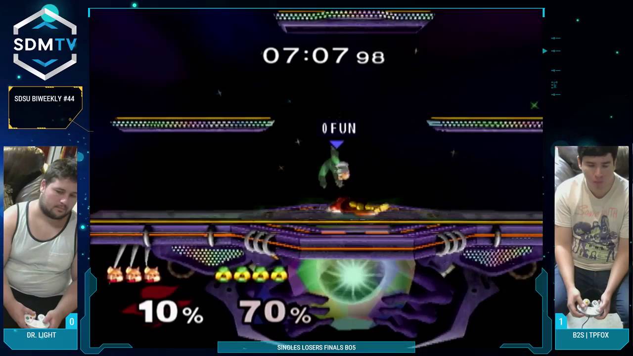 SDSU Biweekly #44 - B2S | TpFox vs. Dr. Light - Singles LF - Melee