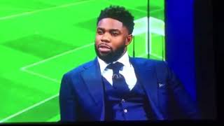 Michael Richards reaction to the official accused of racism in the PSG vs Istanbul Basaksehir match