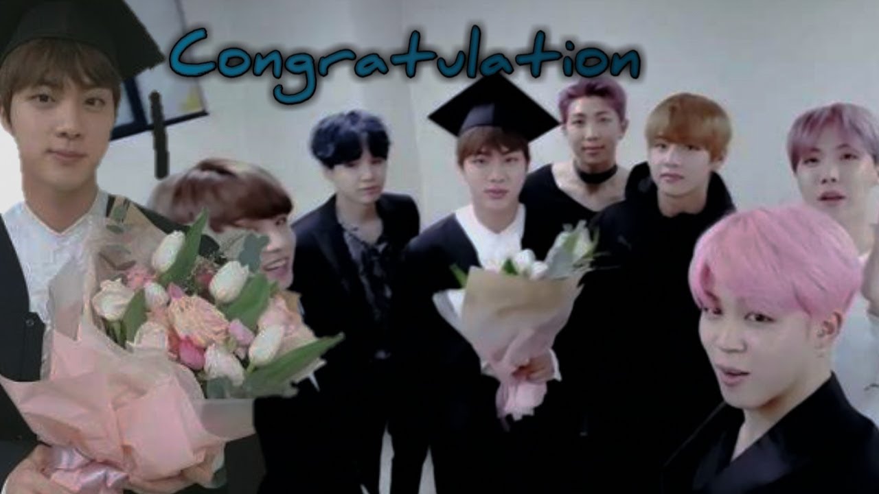 BTS Jin Congratulation For Graduate - YouTube