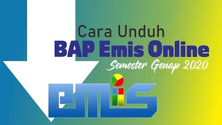 Cara Download BAP Emis Online Semester Genap 2020 - Terbukti Berhasil