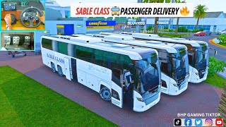 Sable Class Bus Convoy |New Scania Touring Passenger Transport Job Across Cities | ETS2 G29 Gameplay screenshot 2