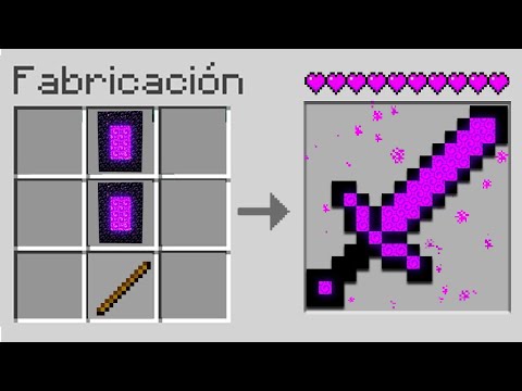 ¿CÓMO CRAFTEAR la ESPADA del PORTAL al NETHER en MINECRAFT? ?? - Crafteos 100% Imposibles