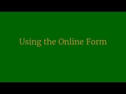 2020-2021 Using the Online Form