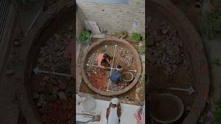 Water Fountain Installation In Garden  waterfountain garden contraction