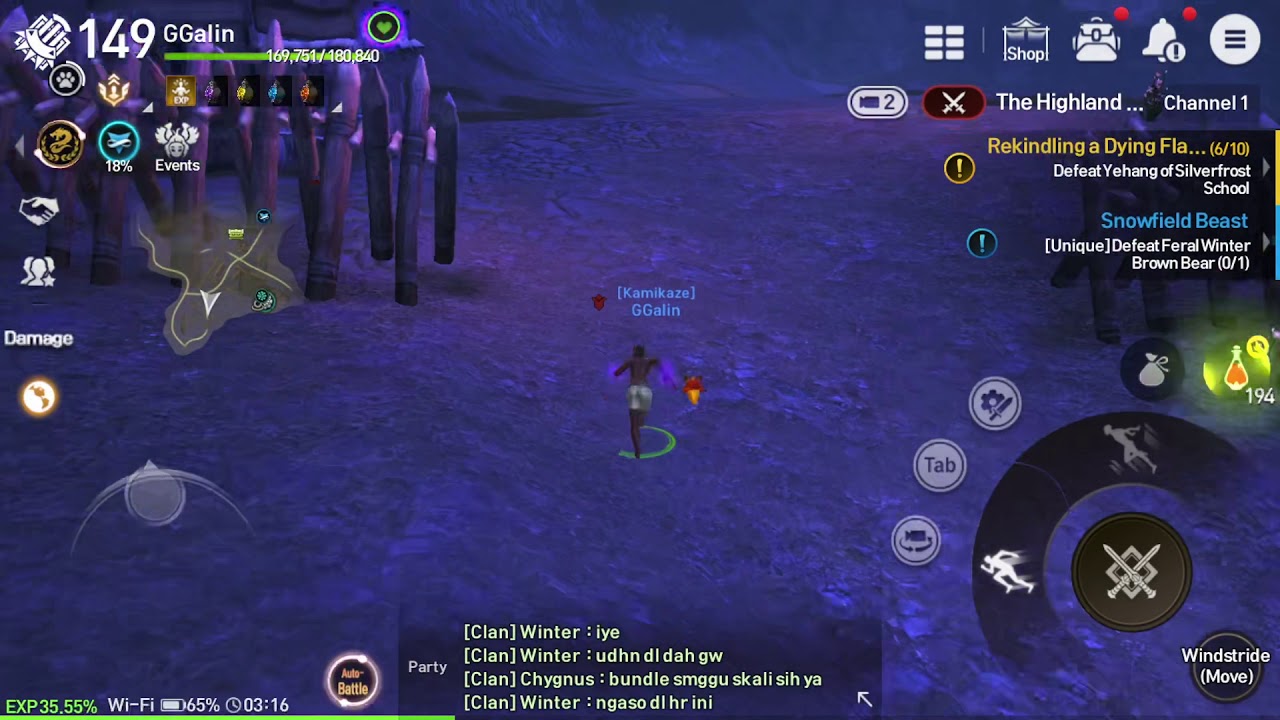 BEST SPOT LEVELING (Manual Method) Blade & Soul Revolution - Kungfu Master Job