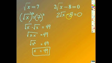ALG 11.3 - Solve Radical Equations