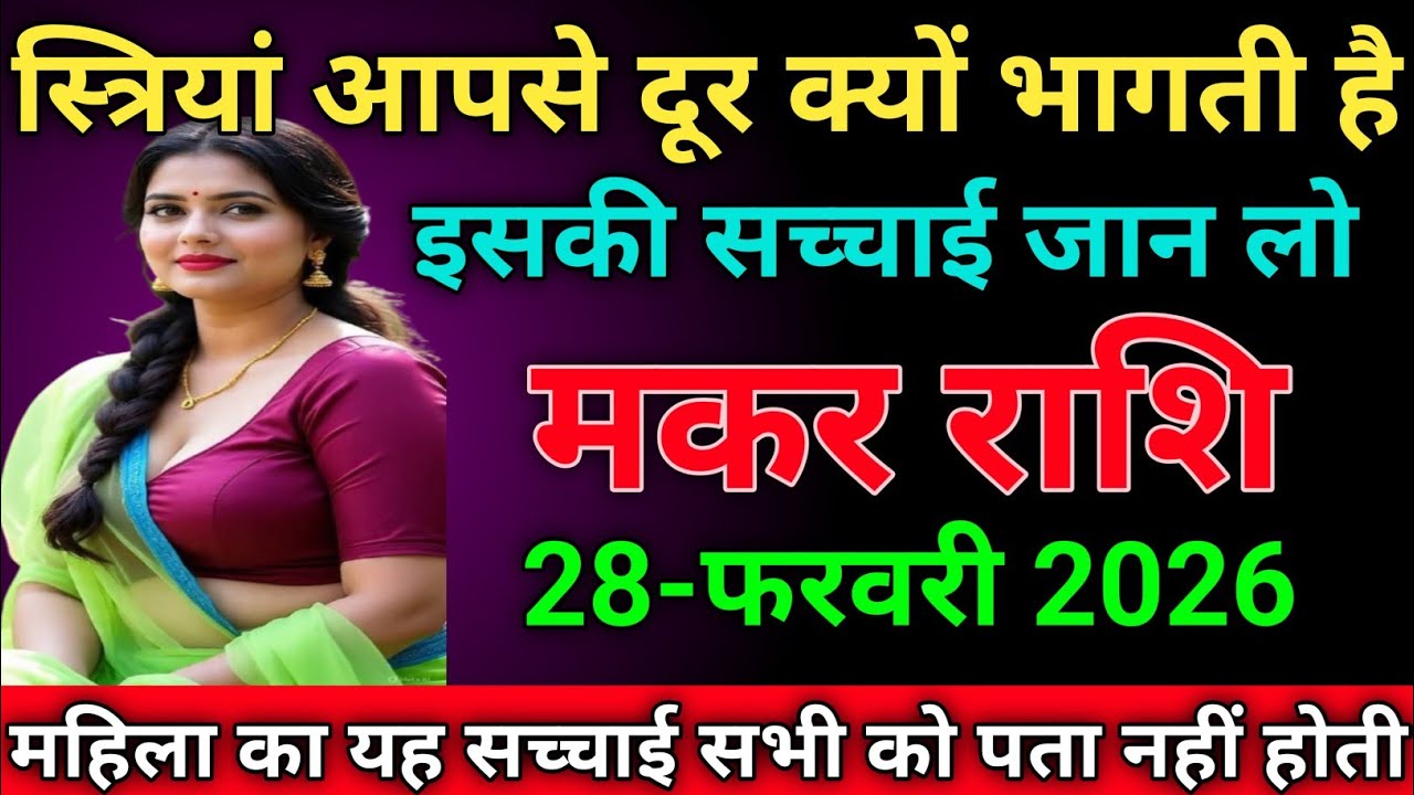 मकर राशि स्त्रियां आपसे दूर क्यों भागती है इसकी सच्चाई जान लो makarrashi/capricorn 