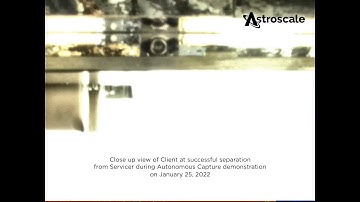 ELSA-d: Close up of Client during successful separation from Servicer during Autonomous Capture demo