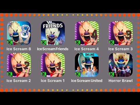 Видео: Ice Scream Collection: Ice Scream 8: Final Chapter,Ice Scream 7-1,Ice Scream United,Horror Brawl