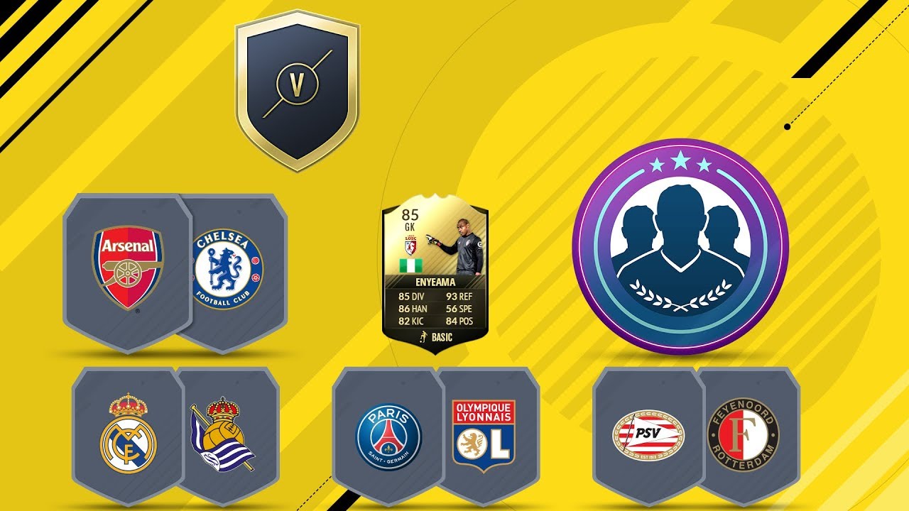 FIFA 17 # SBC # MARQUEE MATCHUPS # R. Sociedad x Real Madrid # PSG x Lyon # Chelsea x Arsenal