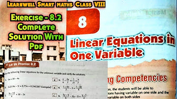 Learnwell smart Maths Class 8 Unit 8 Ex 8.2 Solutions | Class 8 learnwell maths Ex 8.2 Solution Pdf
