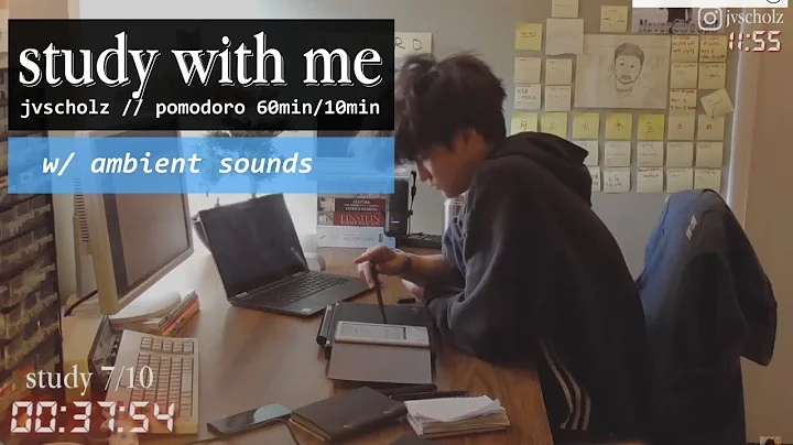 [ambient sounds] study with me live pomodoro 60min...