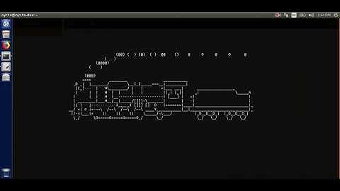Get fun with linux terminal --- Run train in ubuntu / linux terminal