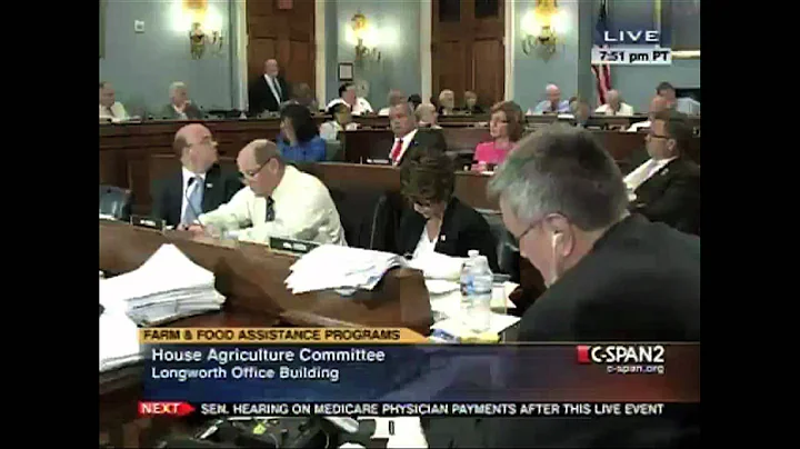 Congressman Steve King - Farm Bill Debate