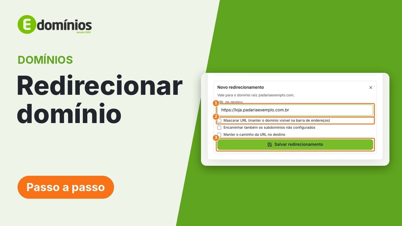 Vídeo: Redirecionar o domínio para outro endereço