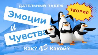 Дательный падеж: КАКОЙ и КАК, чувства, эмоции, состояние  | Русские падежи