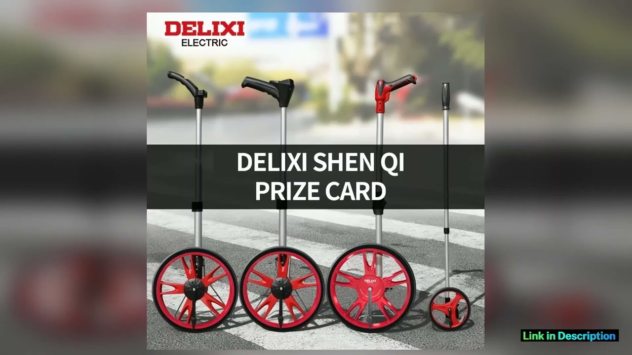 DELIXl ELECTRlC Measuring Wheel Measures lmperialMetric WithFoldable Mechanical Dial With Starting