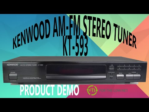Kenwood AM-FM Stereo Tuner Home Audio System Component KT-593