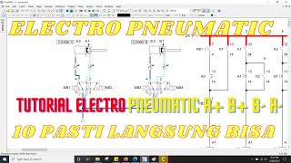 Elektropneumatik | TRIK Elektropneumatik A  B  B- A- | FESTO FluidSIM-P | Fluidsim Terbaru