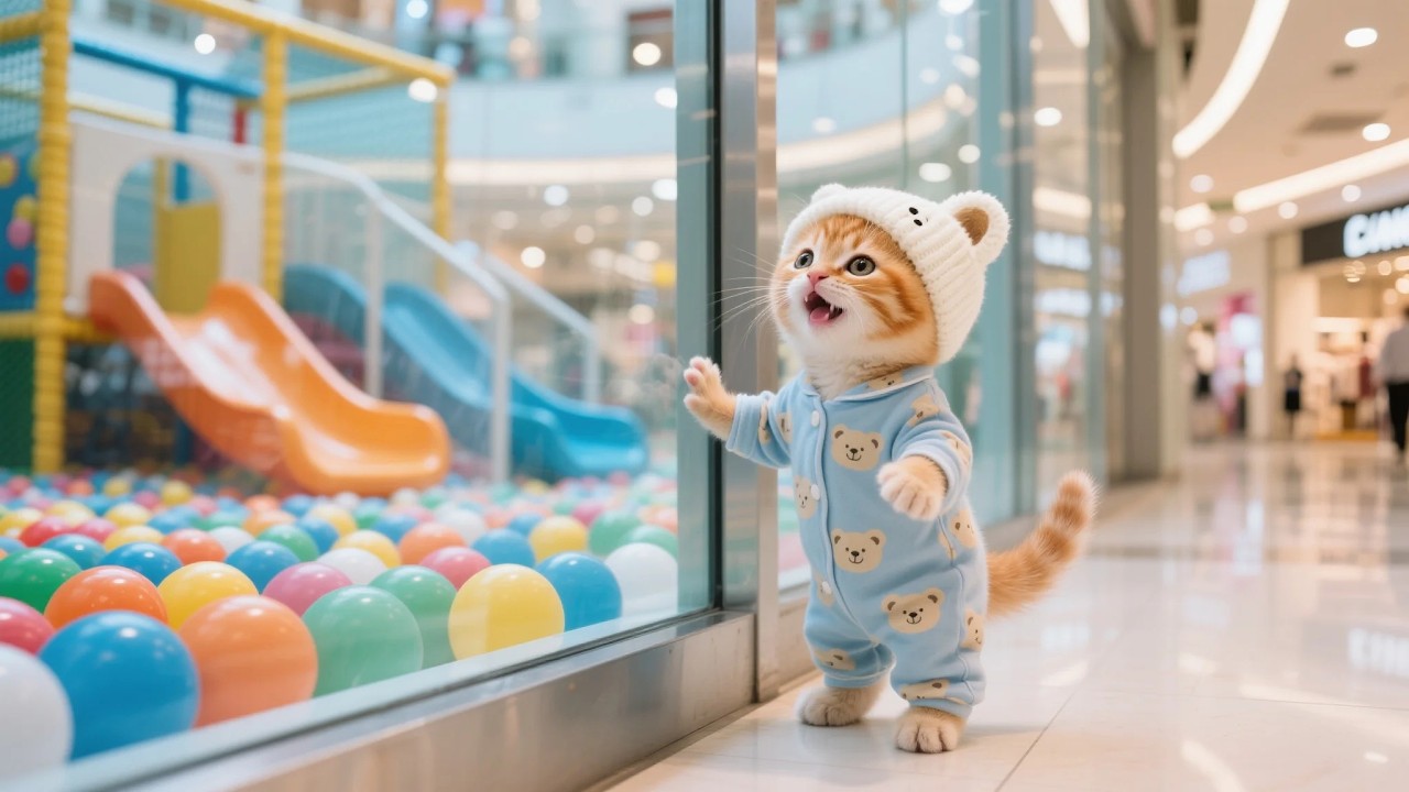 Ginger Kitten Gets Lost at the Mall, Mama Cat Finds Him with Everyone’s Help 🐾❤️